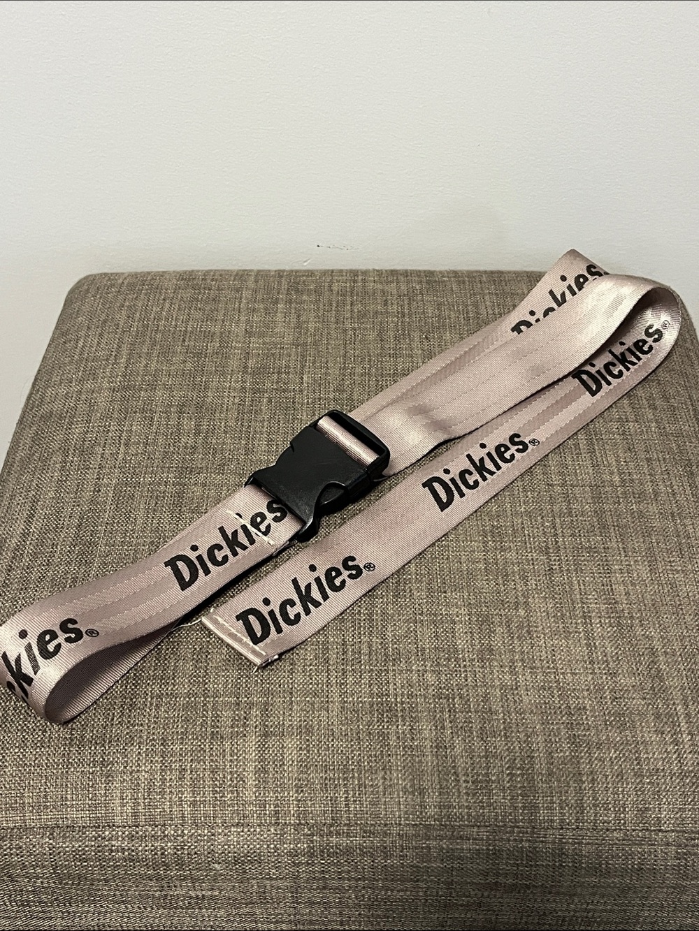 Dickies Branded Webbing Belt with Black Buckle
